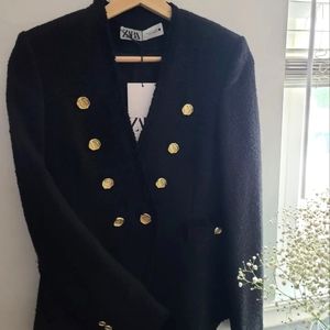 Zara Tweed Like Blazer for Office